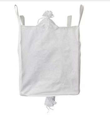 1000kg Loading Weight Jumbo Bag with Cross Corner Loop and Top White Skirt
