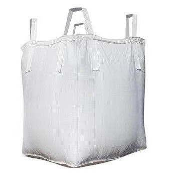 1000kg Loading Weight Jumbo Bag with Cross Corner Loop and Top White Skirt