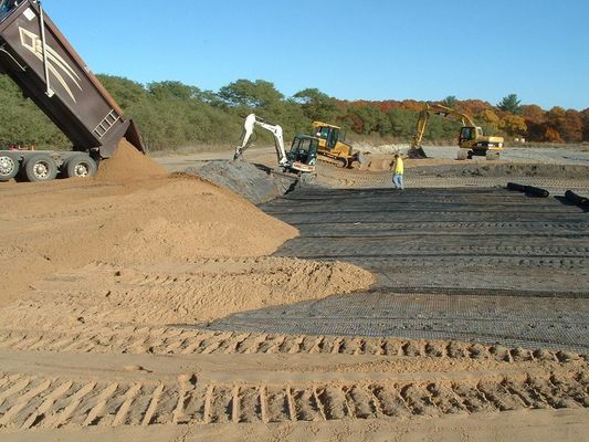Bitumen Coating Road Paving Material Fiberglass Geogrid with Mesh Size 12.7*12.7mm