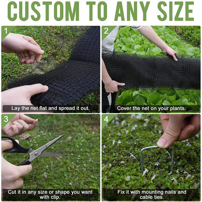 8-100GSM Black PP Plastic Stretch Anti-Bird Netting for Chicken Farm Fence and Deer Nets