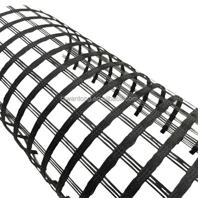 High Tensile Strength PVC Coated Polyester Geogrid Biaxial 100m/roll for Geogrid Prices