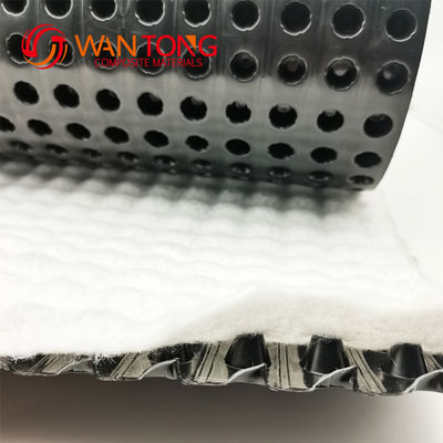 Earthwork Products HDPE Plastic Drainage Cell For Green Roof System On Garage Roof