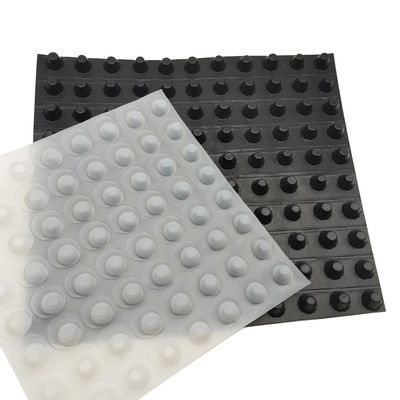 HDPE PP Virgin Recycle High Strength 10mm Dimple Height Drainage Board for Tunnel/Subway