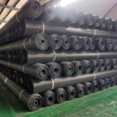 Road Soil Stabilizer Essential Plastic PP Biaxial Geogrid with 25.4*25.4mm Mesh Size