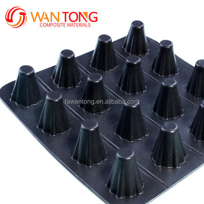 60mm Height HDPE Dimple Plastic Drainage Board for Golf Course and Roof Waterproofing