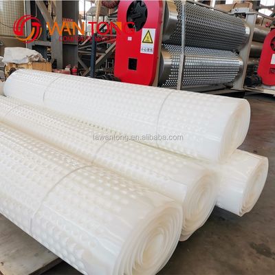 60mm Height HDPE Dimple Plastic Drainage Board for Golf Course and Roof Waterproofing