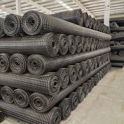 Geogrid Mesh Biaxial PP Plastic Geogrid for Road Reinforcement Mesh Size 25.4*25.4mm