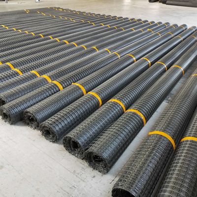 Geogrid Mesh Biaxial PP Plastic Geogrid for Road Reinforcement Mesh Size 25.4*25.4mm