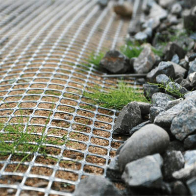 Geogrid Mesh Biaxial PP Plastic Geogrid for Road Reinforcement Mesh Size 25.4*25.4mm