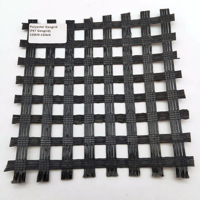 Soil Slope Road Construction 50kn 80kn 100kn Polyester Pet Geogrid Thickness 0.2mm-4mm