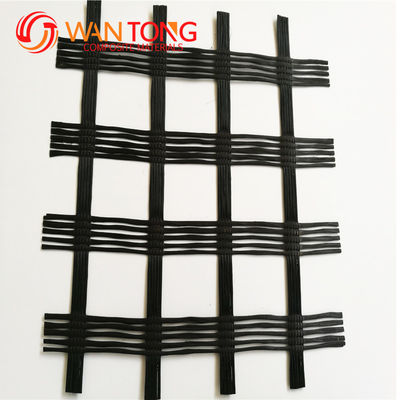 Yellow 50kn/80kn/100kn Biaxial Fiberglass Geogrid for Roadbeds and Slope Protection Global