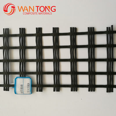 Yellow 50kn/80kn/100kn Biaxial Fiberglass Geogrid for Roadbeds and Slope Protection Global
