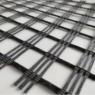 Basal Embankments Soil Slope Walls Reinforcement High Strength Polyester Geogrid Width 1m-6m