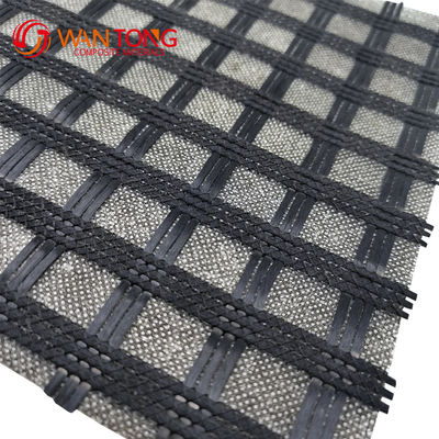 80kn 120kn Tensile Yield Biaxial/Uniaxial Polyester Pet Geogrid for Road Construction