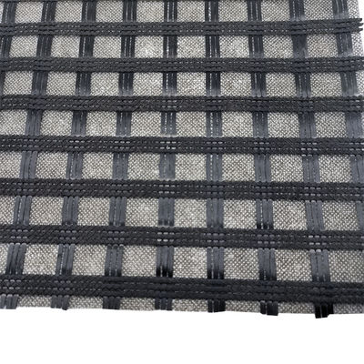 80kn 120kn Tensile Yield Biaxial/Uniaxial Polyester Pet Geogrid for Road Construction