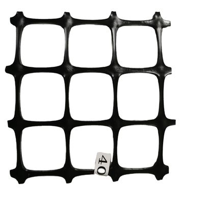 Plastic Mesh Grid Polypropylene Biaxial Geogrid for Road Soil Stabilizer Width 1-6m Length 50-100m