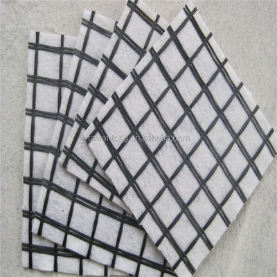 PP Plastic Geogrid Composite Pet Nonwoven Geotextile for Bridge and Tunnel Reinforcement