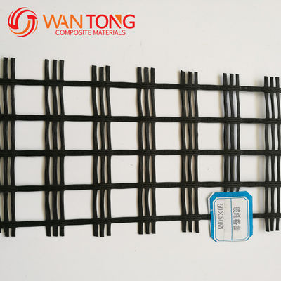 Roadbed Solidification Biaxial Polyester 80-80 PET Geogrid for Roadbed Stabilization