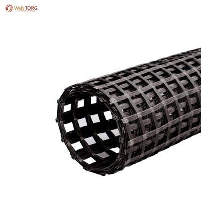 Fiberglass Geogrid for Strength Roadbed Reinforcement White Asphalt Coated Geogrid