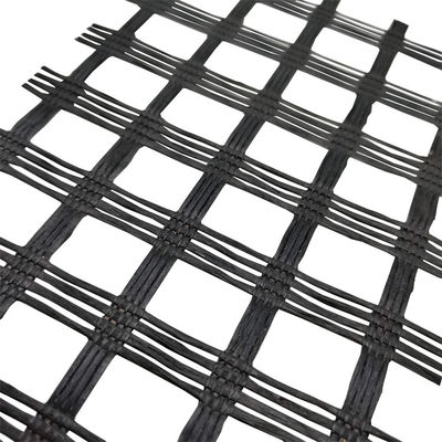 Fiberglass Geogrid for Strength Roadbed Reinforcement White Asphalt Coated Geogrid
