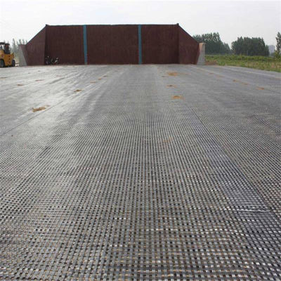 Roadbed Reinforcement 60kn Fiberglass Biaxial Geogrid with ISO Standard Certification