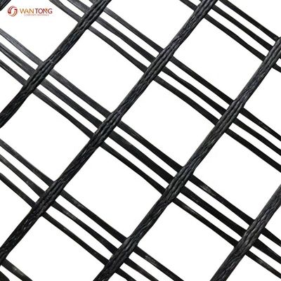 ISO Standard Geocomposite Fiberglass Geogrid for Asphalt Layer Reinforcement 50/50kn