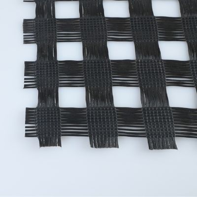 ISO Standard Geocomposite Fiberglass Geogrid for Asphalt Layer Reinforcement 50/50kn