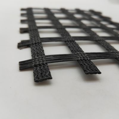 ISO Standard Geocomposite Fiberglass Geogrid for Asphalt Layer Reinforcement 50/50kn