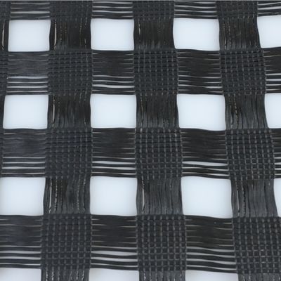 ISO Standard Geocomposite Fiberglass Geogrid for Asphalt Layer Reinforcement 50/50kn