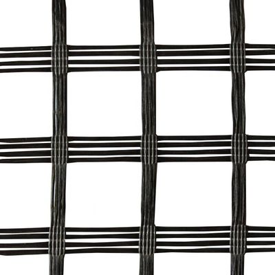 80kn Fiberglass Mesh Geogrid For Roadbed Solidification In Biaxial Polyester