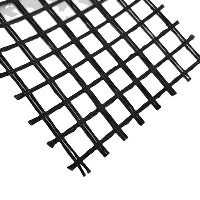 Road Construction Geogrid 50kn Tensile Strength 80-80 PET for Roadbed Solidification