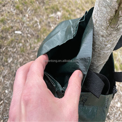 PE Material 20 Gallon 75L Tree Watering Bag in Dark Green for Newly Planted Saplings