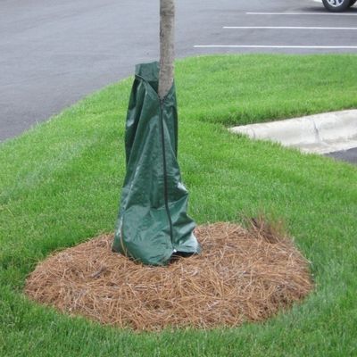 Planted Trees Watering Bag with 20 Gallon Slow Release and Drip Irrigation System